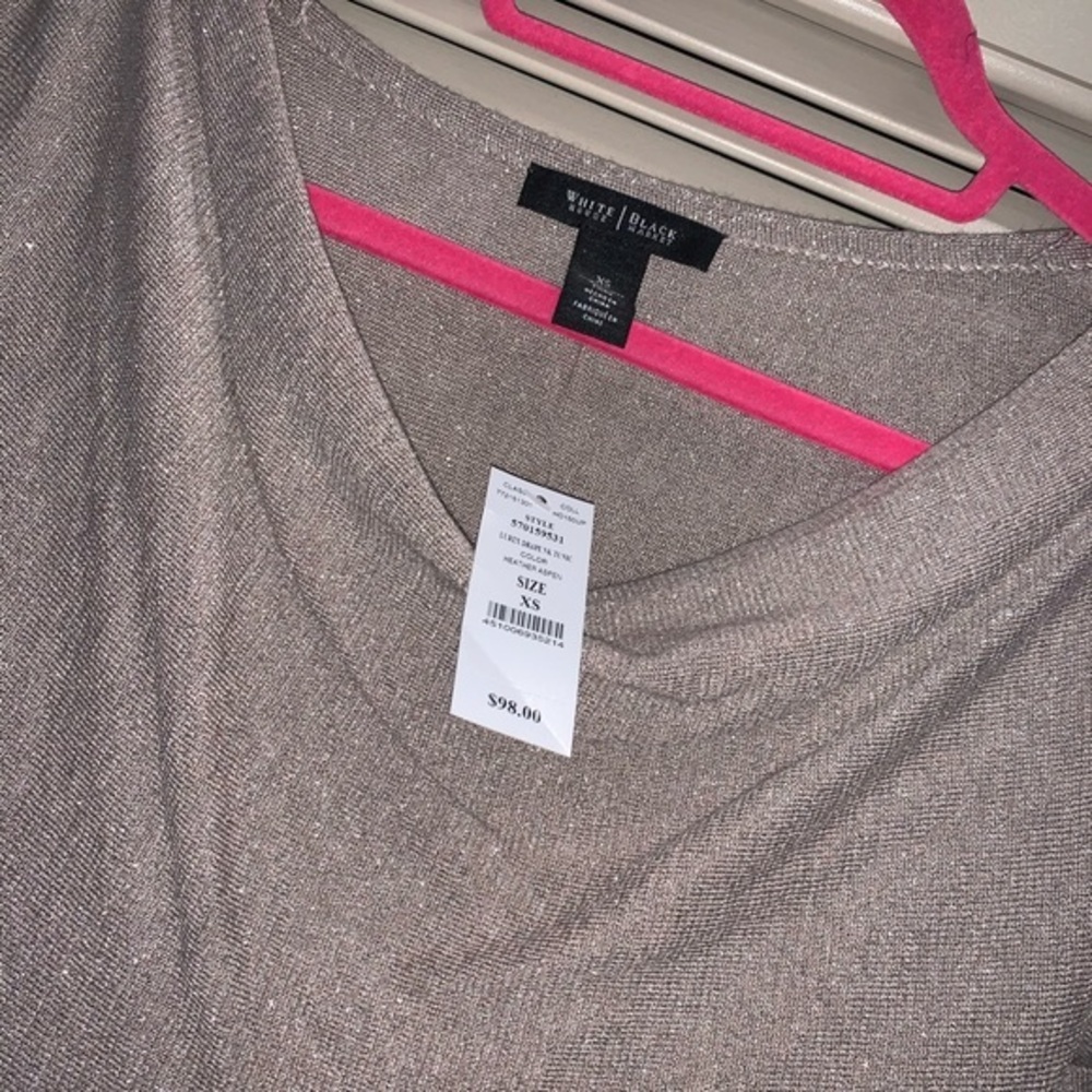 WHBM Shimmer Drape Neck Tunic